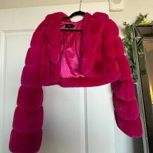 NBD Kira Jacket in Hot Pink Small ( Sold Out)